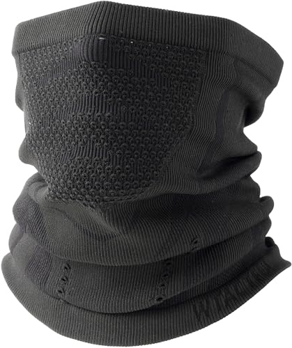 WTACTFUL Cache Cou Moto, Thermique Respirant Cache Col Homme Hiver Tour de Cou Chaud Temps Froid Cache Cou, Cagoule de ski Coupe-Vent Pour Course à pied, Snowboard, Vélo, Randonnée