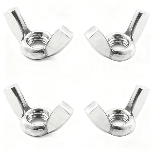 20Pcs M5 Stainless Steel Wing Nuts Butterfly Wingnuts Bolts