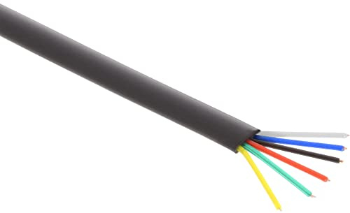 InLine 69986 Modularkabel, 6adrig Flachband schwarz, 100m Ring