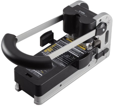 CARL Extra Schwere Zweilochmontage Punch, 300 Blatt, Gray (62300)