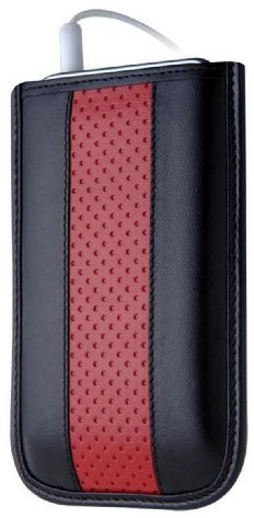 Beyza Road Line Slim, für iPod Touch 3G & 2G, Schwarz-Rot