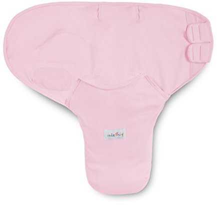 Original smileBaby Pucksack für Babys und Neugeborene Strampelsack in Pink L verstellbarer Klettverschluss