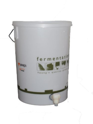 25 Litre Wine and Beer Making Bucket Drilled with Lid and Tap