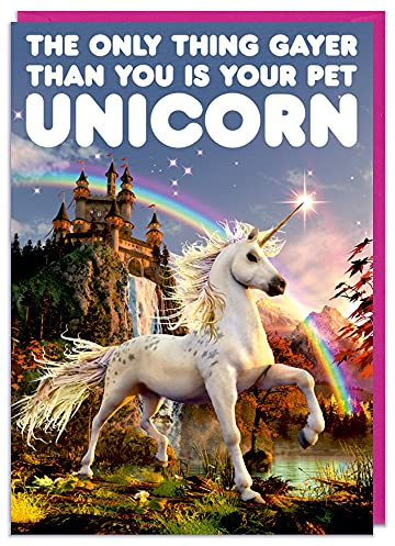 Dean Morris Cards LGBTQ Birthday Cards - Pride - Gay Birthday Cards - Your Pet Unicorn
