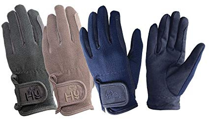 Hy5 Everyday Riding Gloves - Child - Brown - Medium