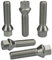 HASKYY 10 Radschrauben I M12x1,5x44mm Kegelbund Kegel I Zink Silber I I SW 17mm I