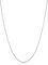 Kooljewelry 14k White Gold Rope Chain Pendant Necklace (0.7 mm, 14 inch)