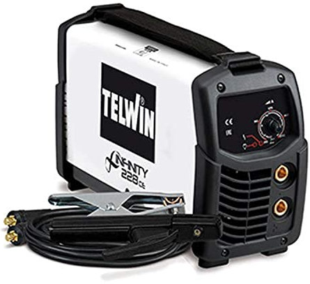 TELWIN - Máquina de Soldar Inverter TE-816084 - Ajuste 10-200 A - Portátil para Uso Profesional - Amplia Gama de Electrodos - Maleta de Cartón