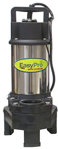 Easy Pro TH250 4100 GPH Pond Pump with FREE Bonus Aerator | Stainless Steel Submersible Pump for Ponds, Pondless Waterfalls, and Skimmer Filters
