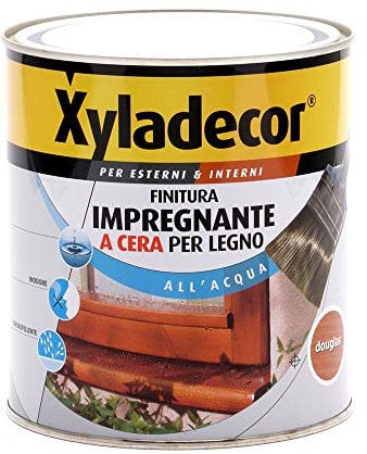 Xyladecor Wachs-Finish für Innen- und Außenbereich auf Wasserbasis, Farbe DOUGLAS 750 ml