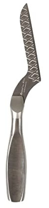 BOSKA Couteau à Fromage Pâte Molle Mini Monaco+ No. 2 de Fromages à pâte molle/Lame antiadhésive/Va au lave-vaisselle/Argent / 17,2 cm