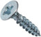 AERZETIX - Lot de 100 - Vis à Bois - Ø4x20mm - en Acier Zingué Métal - Tête Fraisée - à Empreinte Cruciforme Pozidriv - Couleur Argent - C44806
