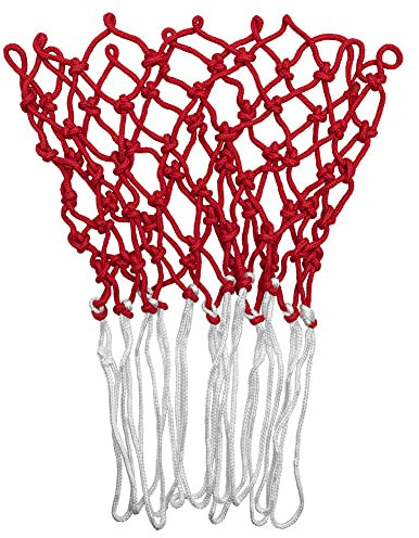 JELEX geflochtenes Basketballnetz in Classic oder in nachts leuchtendem Neongelb, aus langlebigem 6 mm starkem Polyester-Material, geeignet für Standard-Körbe mit 45 cm Durchmesser (Classic)