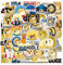 SHINsuke 50 Stück Dogecoin Münzen Aufkleber Meme Stickers für Wasserflaschen, Kawaii Shiba Inu Graffiti Style Decals für Auto Motorräder Fahrrad Skateboard Snowboard Gepäck Laptop Aufkleber