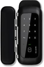 Igloohome Cerradura de puerta de cristal inteligente de entrada sin llave, teclado electrónico, acceso remoto instantáneo a través de Bluetooth/código/aplicación/llave, no requiere WiFi, hogar,