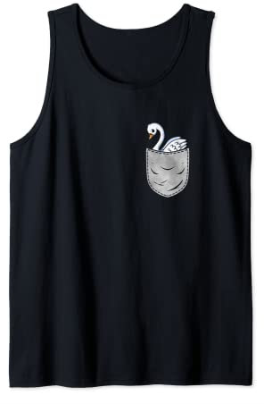 Taschen Schwan Tier in der Tasche Lustiger Schwan Freund Tank Top