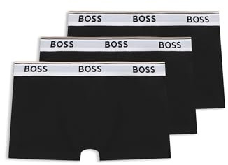 BOSS Herren Power Boxer Trunks Unterhosen Cotton Stretch 3er Pack