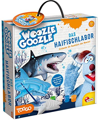 WOOZLE GOOZLE DAS LABOR DER HAIFISCHE , Entdecke die Raubtiere des Meeres! , Experimentierset für Einsteiger und Kinder ab 7 Jahre