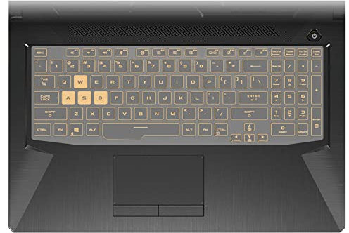 MiNGFi TPU Tastatur Schutz Abdeckung für ASUS TUF Dash F15(2021) FX506 Gaming F15 FX506 F17 FX706 A15 FA506 A17 FA706(2021) A15 TUF506/566 A17 TUF706/766 - Transparent