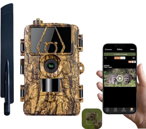 LMHOME tierkamera,Jagdkamera mit Infrarot-Bewegungsmelder TFT LCD 1080P 24MP 2.0 mit Nachtsicht, Auslösegeschwindigkeit: 1 Sekunde Video- und Sprachaufnahme, Überwachung der Tiere wasserdicht
