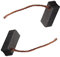 2 escobillas de carbón para motor Trade-Shop 8 x 8 x 17 mm, 12-24 V, para diferentes motores de coche, puertas enrollables, garaje, alternador