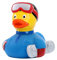 Schnabels Quietsche-Ente Snowboarder - Geschenk für Geburt Geburtstag Namenstag Kinder Baby Freund-in Mädchen Junge - Spielzeug Bade-Ente Badewanne Deko