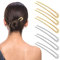 6 Pièces Pince a Chignon Barrette en Forme de U en Métal Epingle Cheveux Femme Barettes Française Pince Rétro Broches Vers Haut Epingles Chignon Broche Cheveux Femme Filles Accessoires de Coiffure