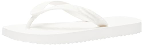Tommy Jeans Damen Flip Flops Logo Zehentrenner, Weiß (Ecru), 37