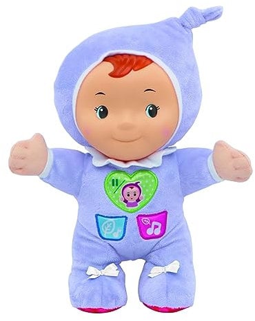 VTech Robi, Meine erste interaktive Puppe, Plüschtier mit Nachtlicht für Kinder, Musiklicht mit 40 Wiegenliedern und 2 Liedern, einstellbares Licht, italienische Sprache, Batterien enthalten, 0-36