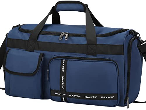 MAXTOP Reisetasche Damen Carry On Tote Weekender Overnight Bag Große Kapazität Duffle Bag Mit Schuhfach,Gym Tote mit trockener und Nasser Trennung