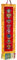 QT Tibetisch-buddhistischer Ashtamangala, vertikaler Wandbehang, Brokat, 8 glückliche buddhistische Glückspunkte & Mantra, 22 cm x 97 cm lang, handgefertigt in Nepal