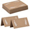 Wisebom Lot de 60 Cartons de Table Vierges Marron Cartes de Table de Mariage Marque-places Cartes de Table Pliables Vintage Cartes de Nom Table pour Mariage, Banquet et Festival (9 x 10 cm)
