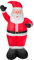 Aufblasbarer Weihnachtsmann 150cm mit mit Gebläse und LED-Beleuchtung IP44 Wetterfest Weihnachtsdeko für Außen Nikolaus Santa Weihnachtsfigur Christmas