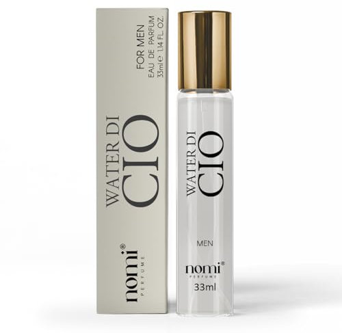 Nomi Perfume für Herren, 33 ml, (WATER DI CIO) Eau de Parfum mit 20% Duftölen, Zitrus, Parfum für Fahrer und Auto