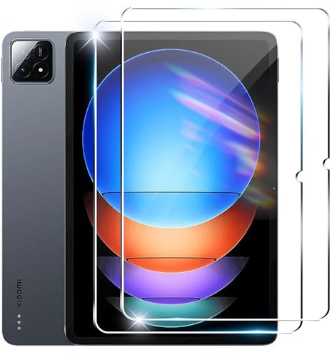 Heioloo [2 Pezzi Vetro Temperato per Xiaomi Pad 6s Pro Pellicola Protettiva Senza Bolle, 9H Durezza, Anti Graffi, Anti-Impronte