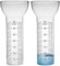 Lot de 2 pluviomètres résistants au gel - Verre de rechange - Anti-gel - Avec marques claires - 35 mm - Pour affichage de l'eau de jardin en plein air et pour la pluie