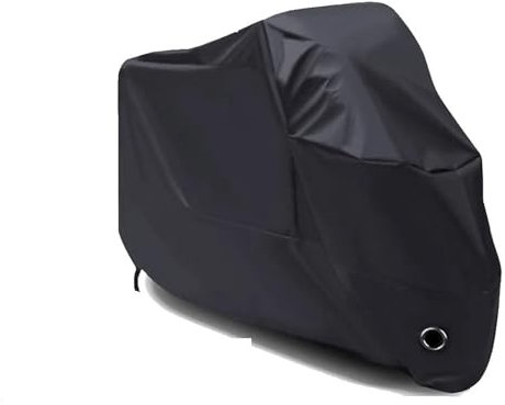 Motorradabdeckungsschutz, universeller Outdoor-Roller, wasserdicht, for alle Jahreszeiten, Fahrrad-Regenplane, Stoffzubehör (Farbe: Schwarz, Größe:
