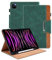 Custodia per iPad Pro 11 pollici 2022/2021/2020/2018 (4/3/2/1 Generation) Cover Protettiva in Pelle PU Tablet Case Coperchio con Auto Sonno/Veglia, Chiusura Magnetica, Multi-Angolo - Verde