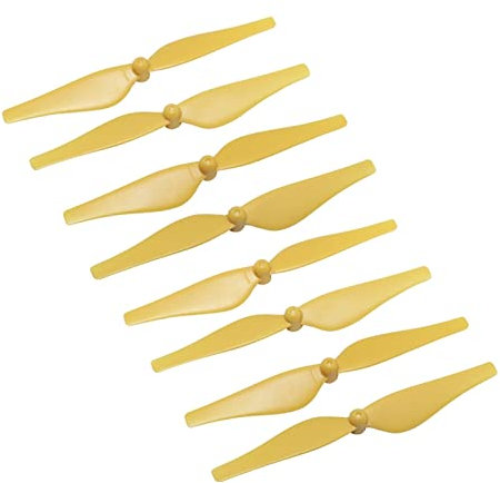 VAKIRA Drone Propeller Ersatz Langlebige Requisiten Weiß Rot Blau Gelb Schwarz CW CCW Klingen, for DJI Tello Ersatzrotoren für Drohnen(Bundle 2,Yellow)