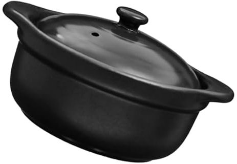 CIYODO Cacerola De Cerámica Tapa Para Cocinar Para y Guisos Diseño Ergonómico y Cocina Del
