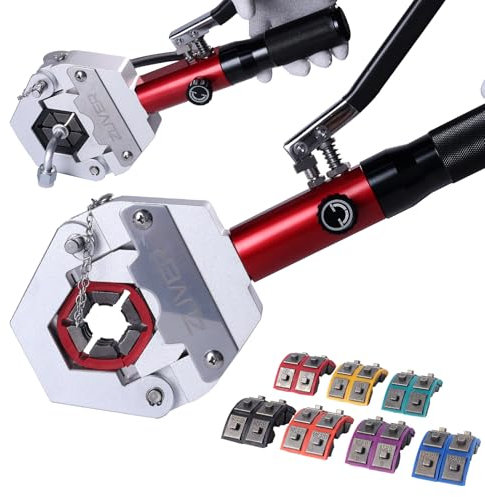 ZUVER Kit crimpatrice idraulica AC con tagliatubi e 7 matrici, manuale 71500 Hydra-Krimp per la riparazione dell'aria condizionata, crimpatrice manuale per tubo del condizionatore d'aria BH e raccordi
