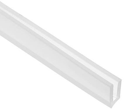 PATIKIL Profilé de bordure en U, protection de bordure en tôle de 13,1 pieds, protecteur de bord en caoutchouc, joint d'étanchéité à l'air pour coins de table, 10 x 2 x 6 mm, transparent