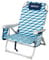 AKTIVE Silla de Playa Plegable, 64x63x28/82 cm, 5 Posiciones, Aluminio y poliéster, con cojín, Compartimento Trasero y Asas Mochila, Soporta hasta 110 kg, Cierre de Clic Seguro, Modelo Aruba (62417)