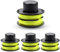 CHIHOLEN 4 Pièces Bobine Fil Coupe Bordure Compatible avec Ryobi RAC118 RAC119,Bobine de Rechange Convient pour Ryobi RLT3025F,RLT3025S,RLT3525S,RLT2523,RLT3525,RLT3123,Ø1,2mm 8,4m(4 Bobine)