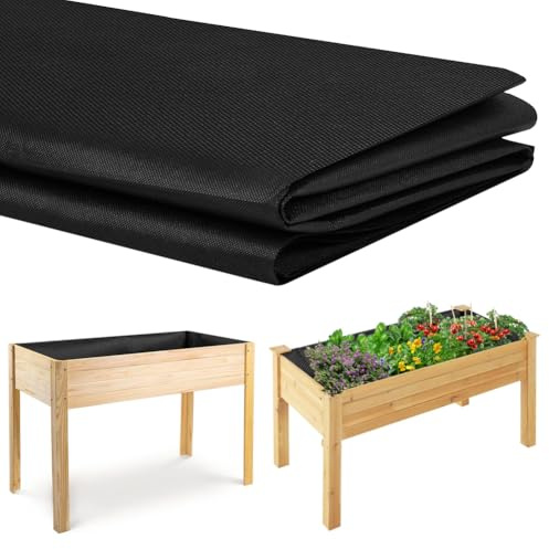 OFFCUP Forro de Tela para Maceteros Grandes, 1,6 x 2,1 m No Tejido Forro para Maceteros de Exterior, Estera Protectora para Huertos, Bolsas de Cultivo de Plantas