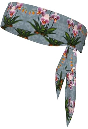 Blooming Orchids Sport-Stirnband, Unisex, schweißableitend und schnelltrocknend, geeignet für Laufen, Yoga, Tennis und andere Sportarten.