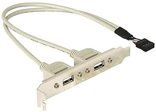 Delock Slotblech 2 x USB 2.0 Typ A Buchse extern