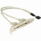 Delock Slotblech 2 x USB 2.0 Typ A Buchse extern