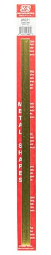 K&S Precision Metals 8231 Brass Strip, .5 Wide x 12 Long