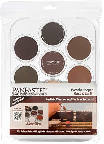 Colorfin PanPastel Ultra Soft Artist Pastel Set 9ml 7 kg-Weathering-Rust and Earth, 1 Count (Pack of 1)